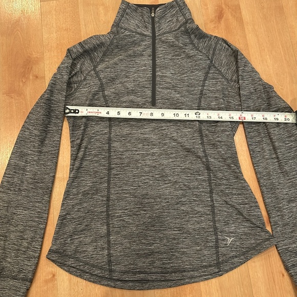 old navy activewear long sleeve gray quarter zip size small - Picture 4 of 7